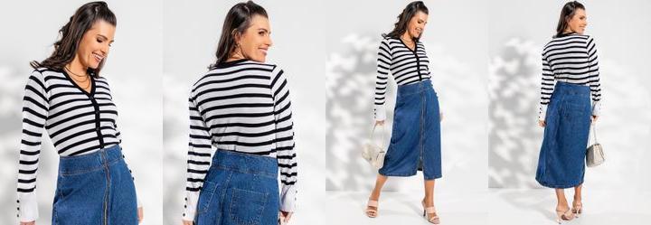 Casaco Branco em Tric