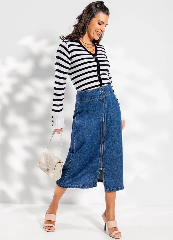 Rosalie - Casaco Branco em Tricô 3