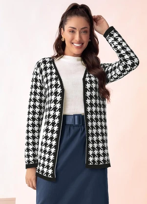 Rosalie - Casaco Preto em Tricô - ROSALIE