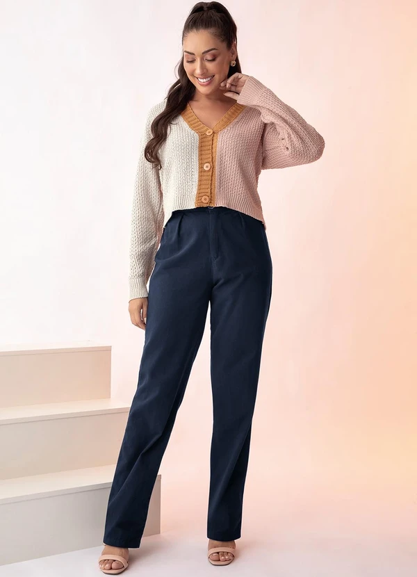 Rosalie - Casaco Rosa Claro em Tricô 3