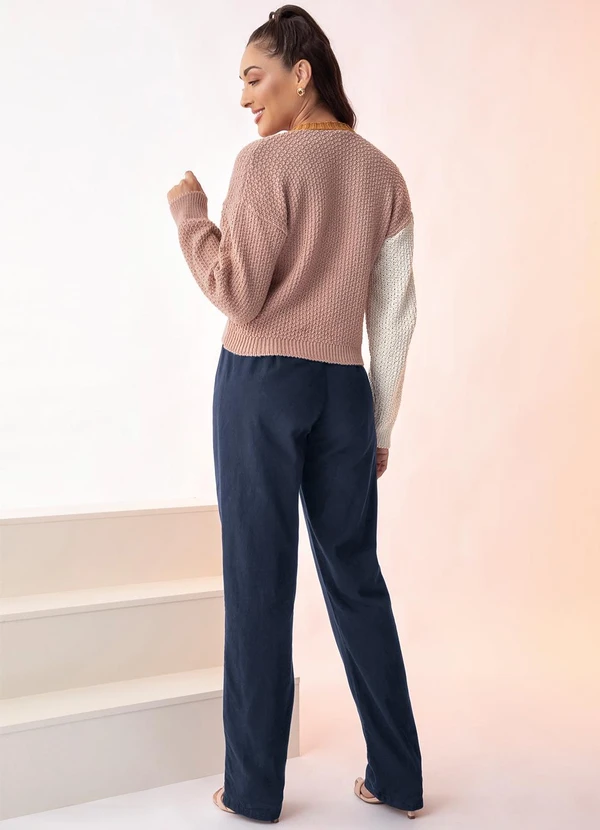 Rosalie - Casaco Rosa Claro em Tricô 4