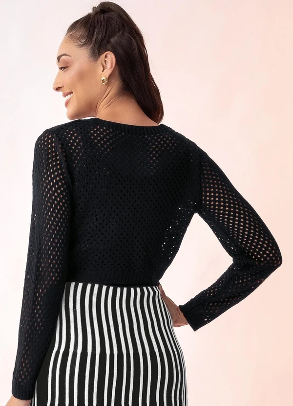 Rosalie - Casaco Preto em Tricô 2