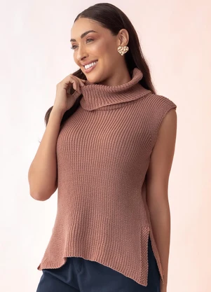 Rosalie - Casaco Rosé em Tricô - ROSALIE