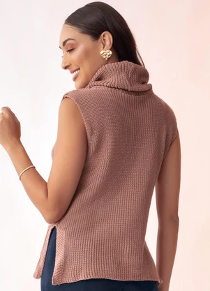 Rosalie - Casaco Rosé em Tricô - ROSALIE