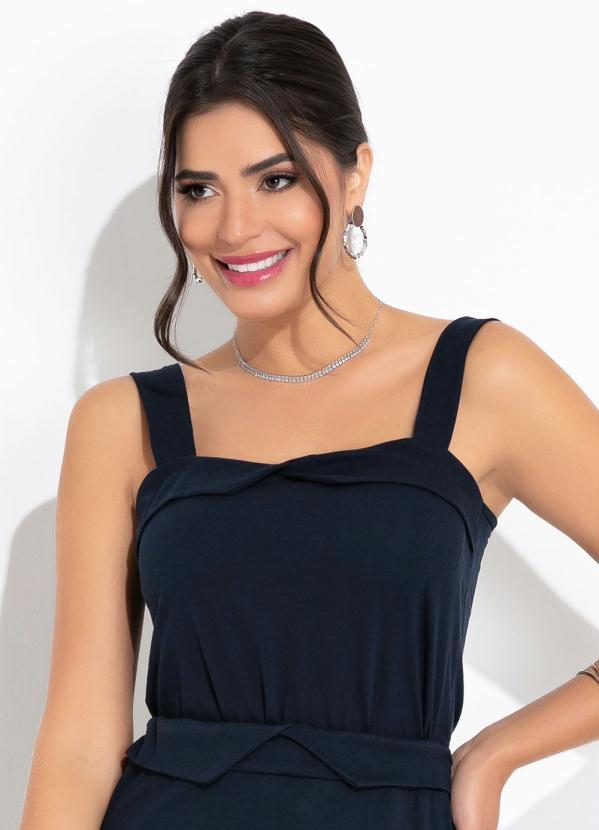 Outlet - Conjunto Marinho Blusa e Saia Moda Evangélica 3