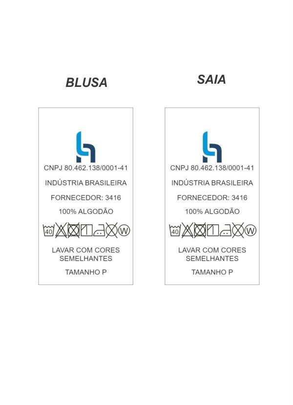 Outlet - Conjunto Marinho Blusa e Saia Moda Evangélica 7