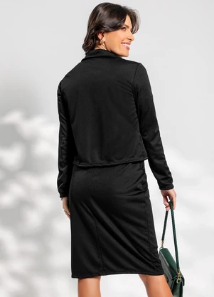 Rosalie - Conjunto Preto em Malha - ROSALIE