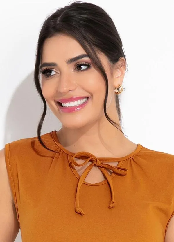 Rosalie - Regata Caramelo Decote com Gota 3