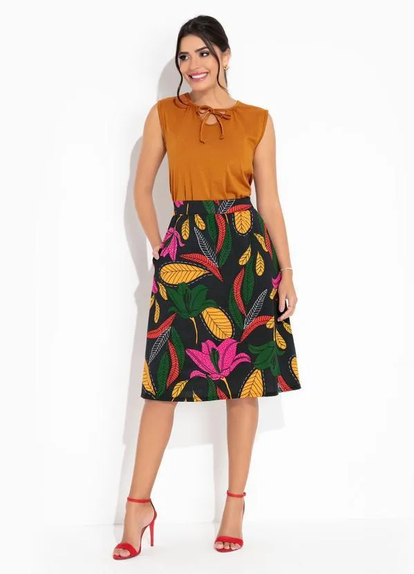 Rosalie - Regata Caramelo Decote com Gota 4