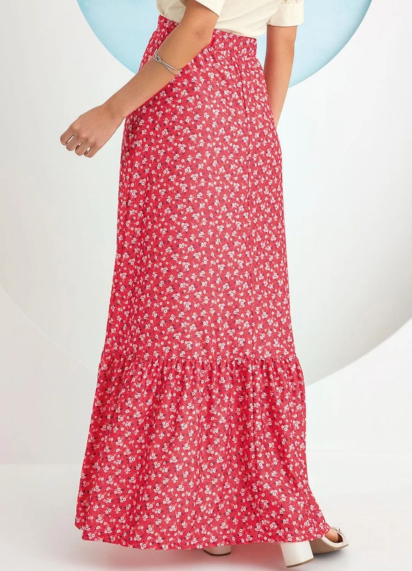 Rosalie - Saia Mini Floral em Malha Crepe 2