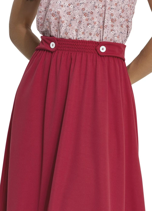 Rosalie - Saia Bordô em Malha 3