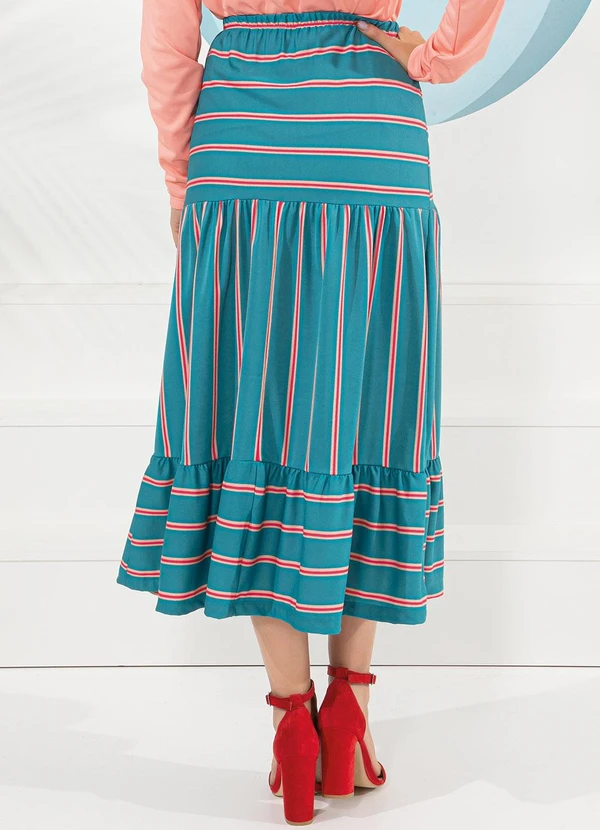 Rosalie - Saia Listrado em Malha 2
