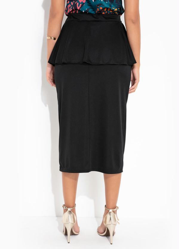 Outlet - Saia Preto com Babado 2