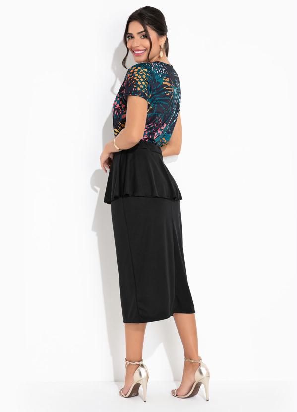 Outlet - Saia Preto com Babado 5