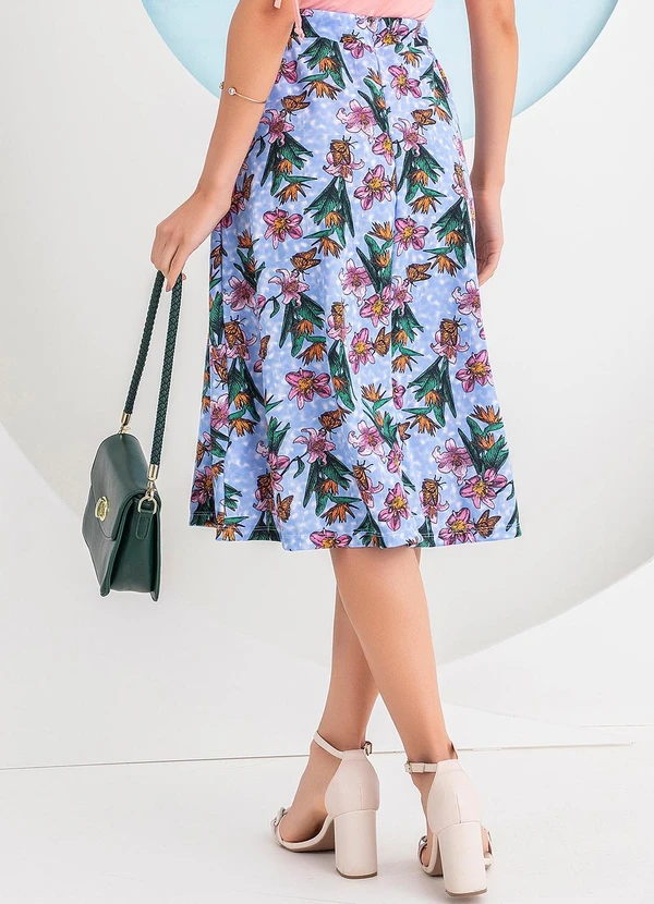 Rosalie - Saia Ramo de Flores em Malha 2