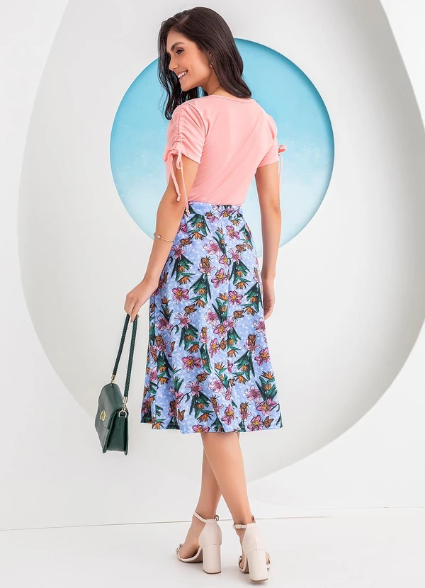 Rosalie - Saia Ramo de Flores em Malha 4