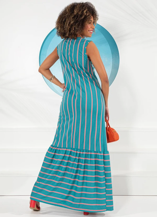 Rosalie - Vestido Listrado em Malha 2