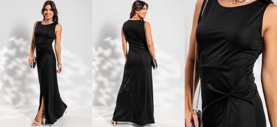 Vestido Preto em Malha