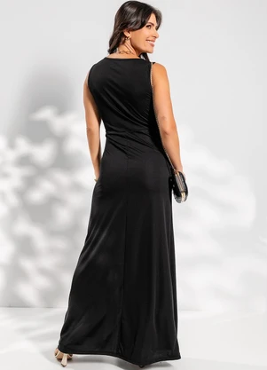 Rosalie - Vestido Preto em Malha - ROSALIE