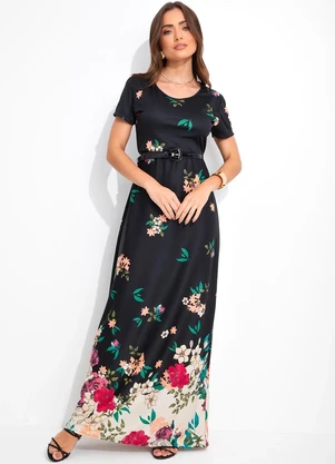 Rosalie - Vestido Preto em Malha - ROSALIE