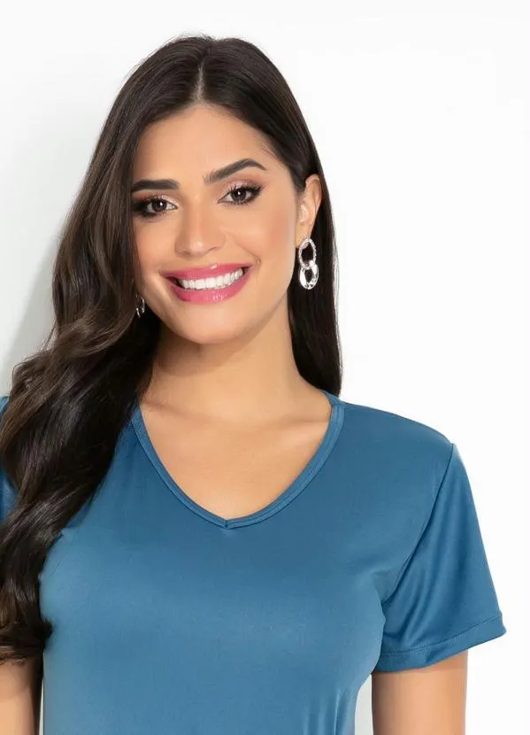 Rosalie - Vestido Azul com Amarração 3