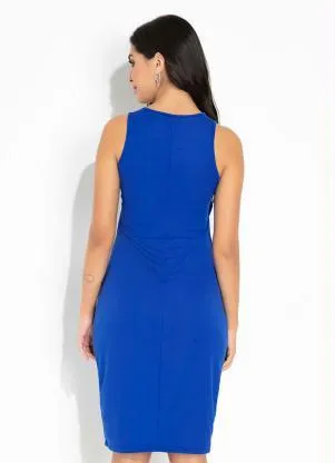 Rosalie - Vestido Azul com Sobreposição - ROSALIE