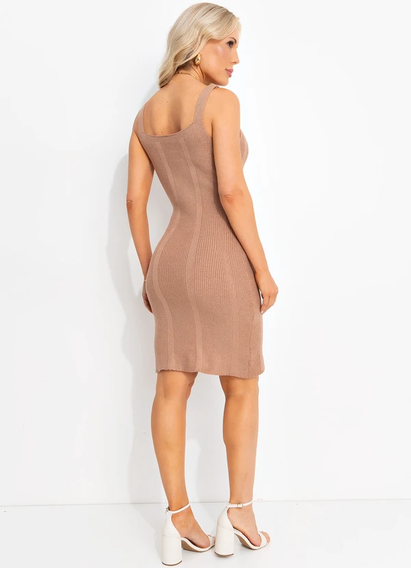 Rosalie - Vestido Bege em Tricô 4