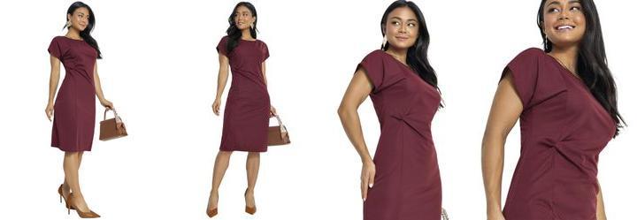 Vestido Bord em Malha