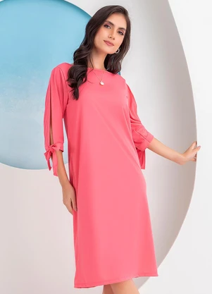 Rosalie - Vestido Coral em Malha - ROSALIE