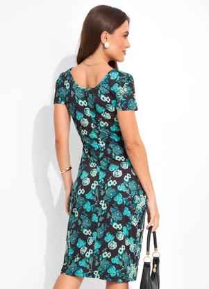 Rosalie - Vestido Estampado em Malha de Poliéster - ROSALIE