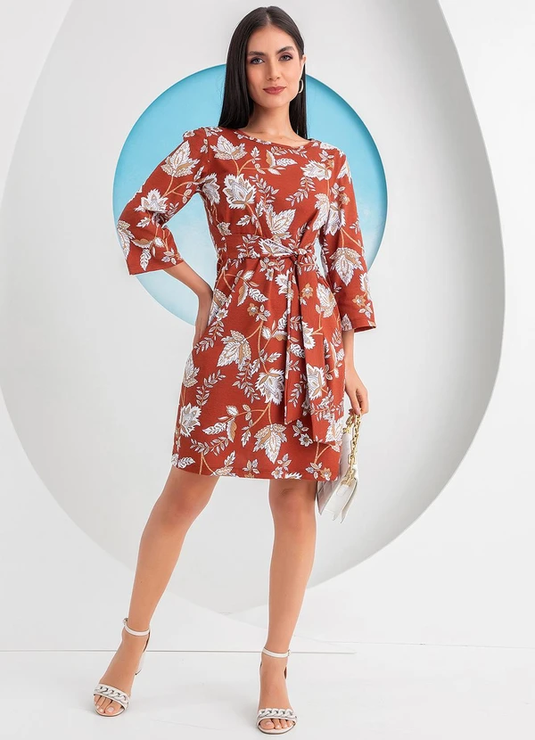 Rosalie - Vestido Floral Boho em Malha de Algodão 3