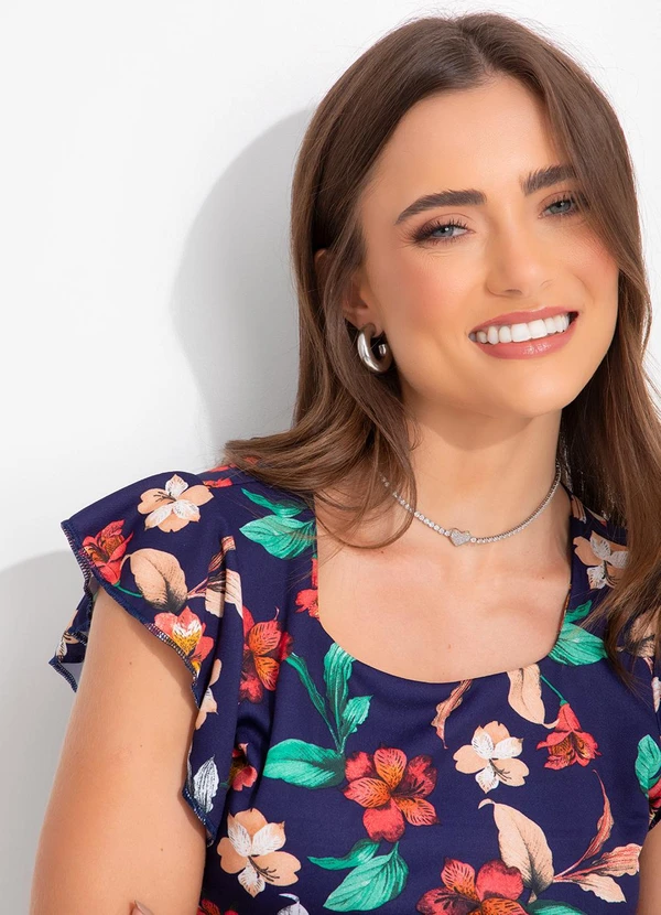 Rosalie - Vestido Floral Colorido em Malha 2