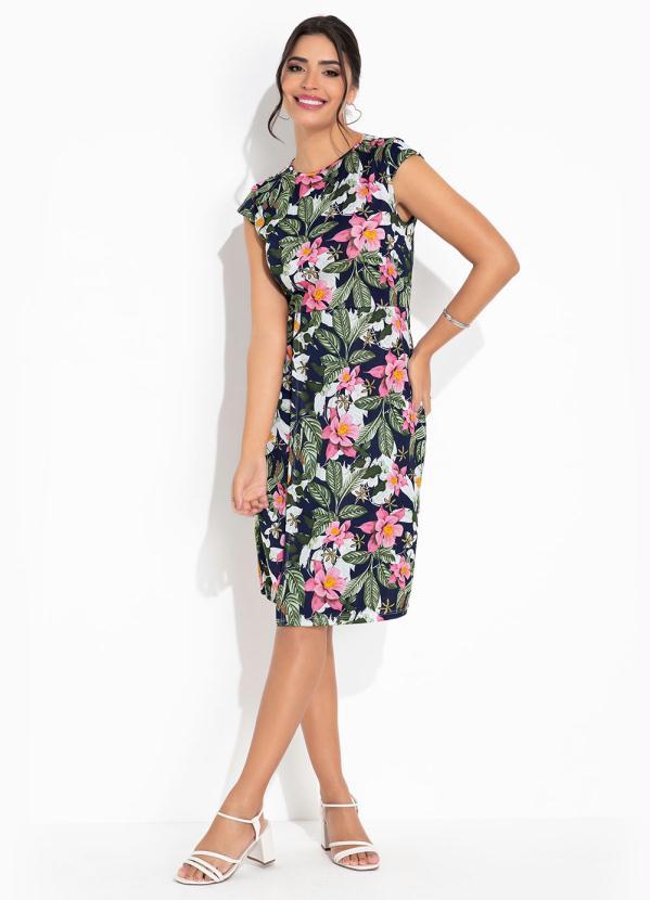 Outlet - Vestido Floral Mangas Copinho 4