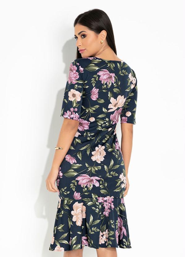 Outlet - Vestido Floral Marinho 2