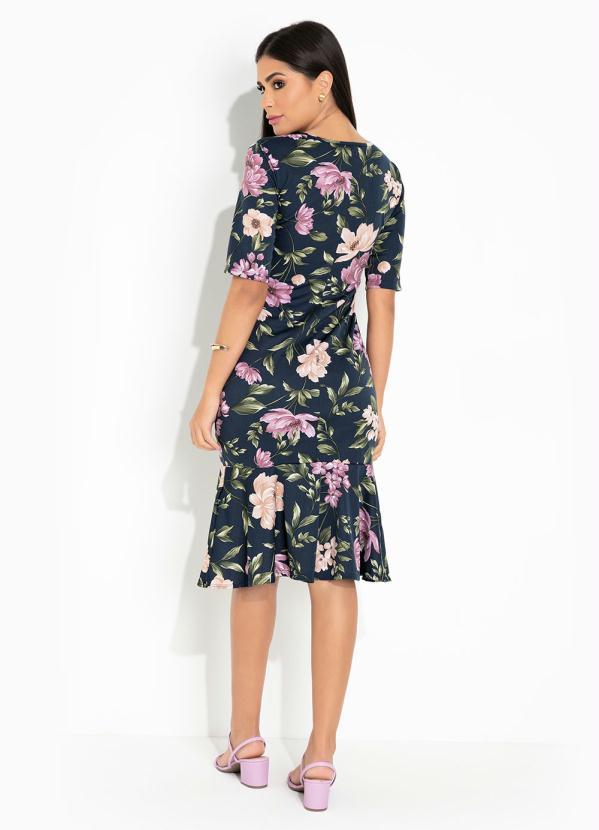 Outlet - Vestido Floral Marinho 5