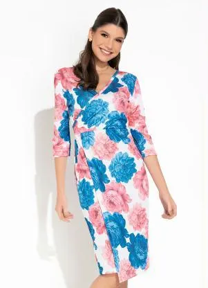 Rosalie - Vestido Floral Transpassado - ROSALIE