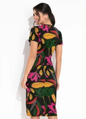 Rosalie - Vestido Folhagem Transpassado - ROSALIE