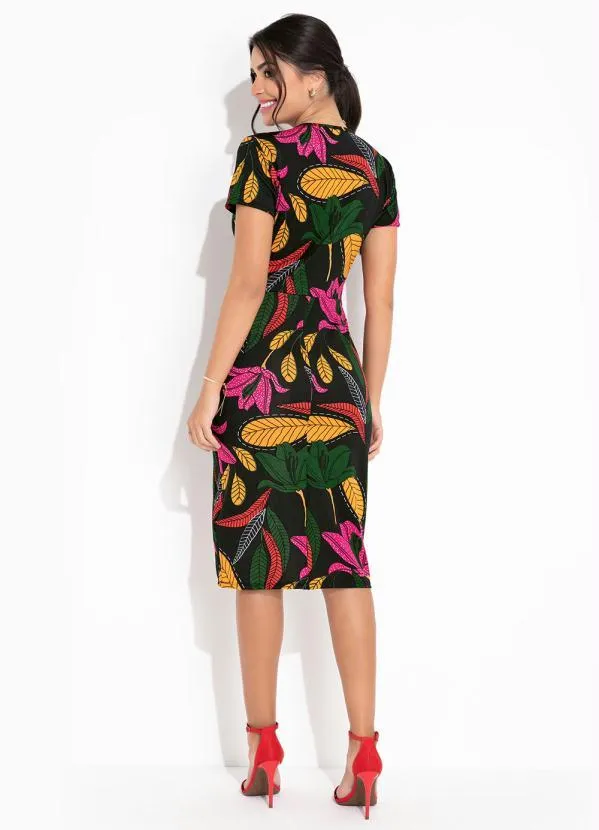 Rosalie - Vestido Folhagem Transpassado 5