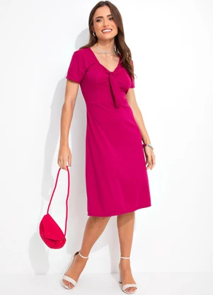 Rosalie - Vestido Fúcsia em Malha - ROSALIE