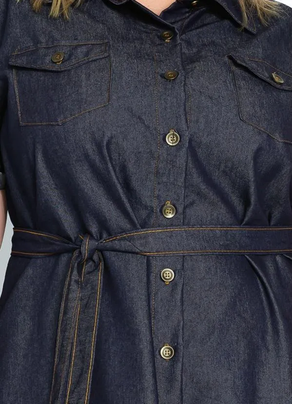 Rosalie - Vestido Jeans Estilo Chemise 8