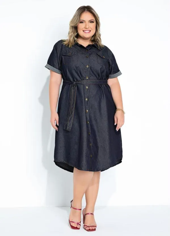 Rosalie - Vestido Jeans Estilo Chemise 9