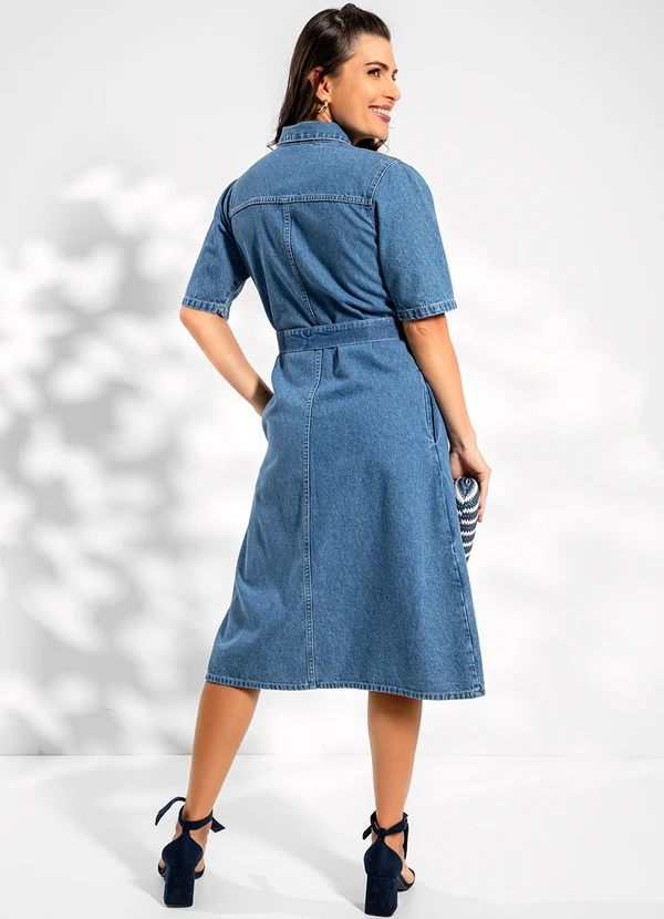 Rosalie - Vestido Jeans Médio em Jeans 4