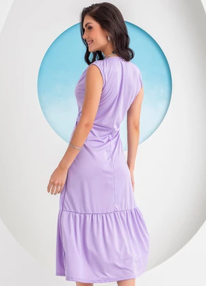 Rosalie - Vestido Lilás em Malha - ROSALIE