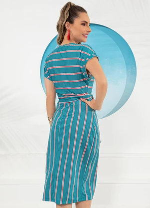 Rosalie - Vestido Listrado em Malha - ROSALIE