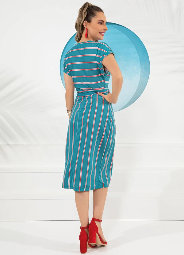 Rosalie - Vestido Listrado em Malha 4