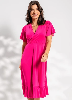 Rosalie - Vestido Pink em Malha com Elastano - ROSALIE