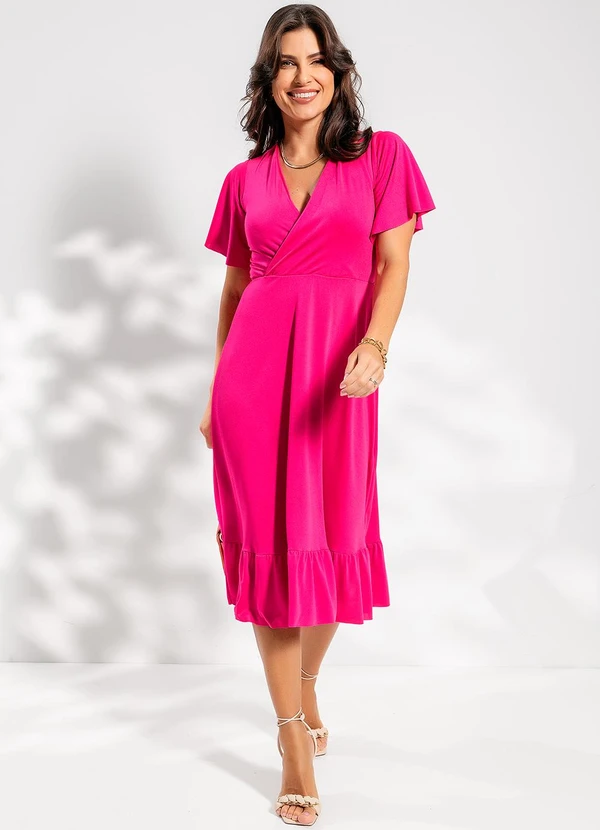 Rosalie - Vestido Pink em Malha com Elastano 3