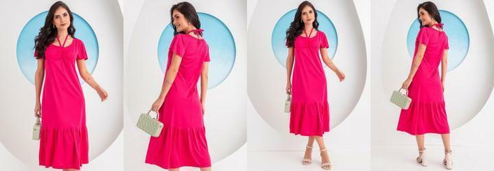 Vestido Pink em Malha