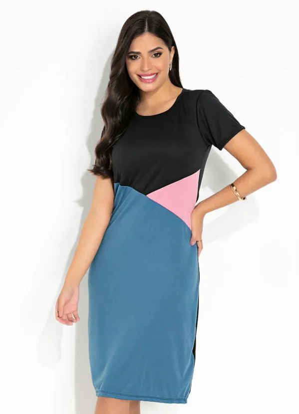 Rosalie - Vestido Preto com Recortes