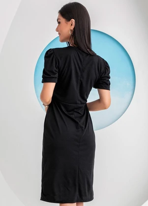 Rosalie - Vestido Preto em Malha - ROSALIE